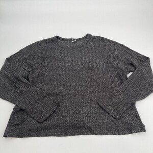 Old Navy Sweater Large Womens Gray Preppy Thin Lightweight Casual Stretch New